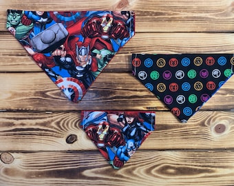 Avengers Dog Collar Bandanas