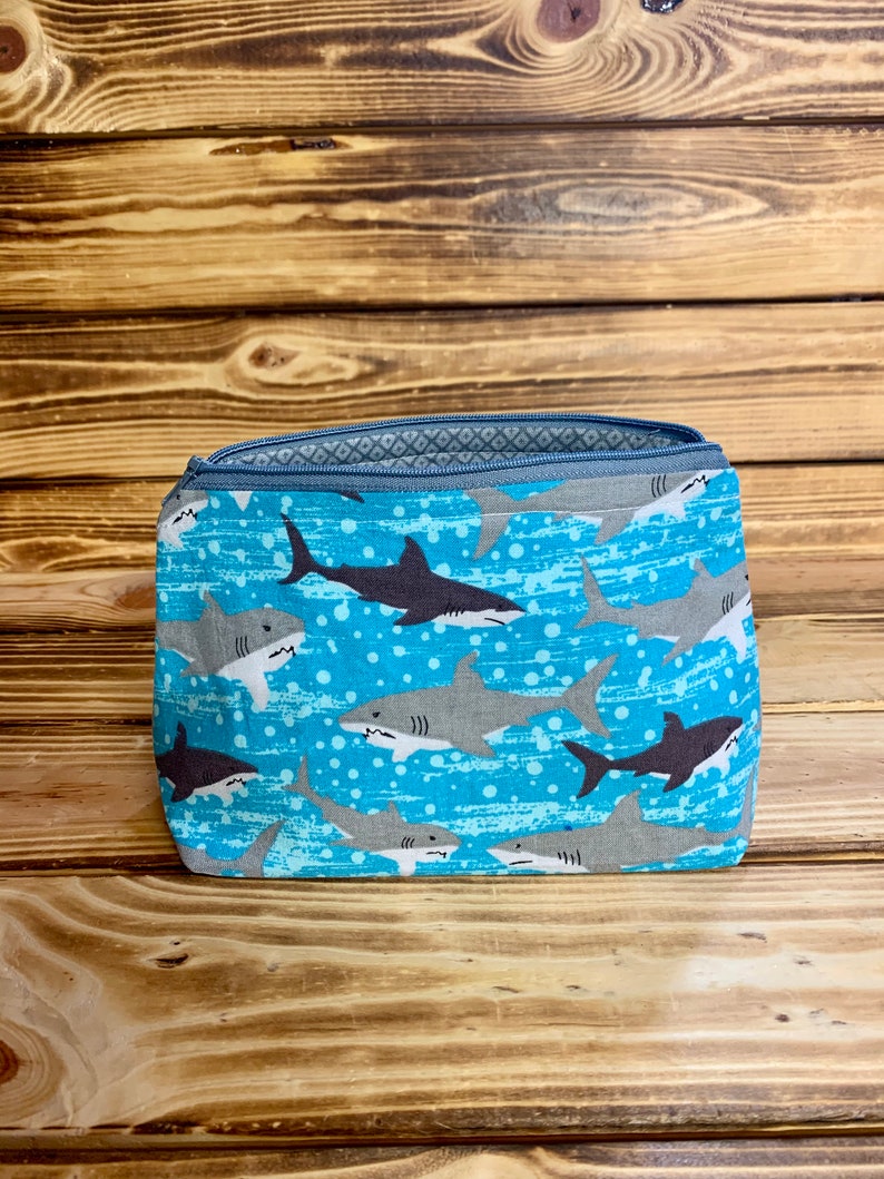 Sharks Zipper Pouch