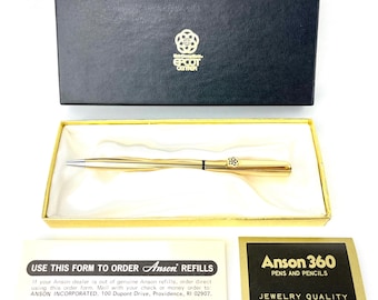 Anson EPCOT Center Gold Pen with the EPCOT Center Logo - 1980's NOS Walt Disney World - Made by Walt Disney Productions