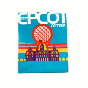 1988 EPCOT Center Guidemap Französisch Park Karte Broschüre Ausfalten