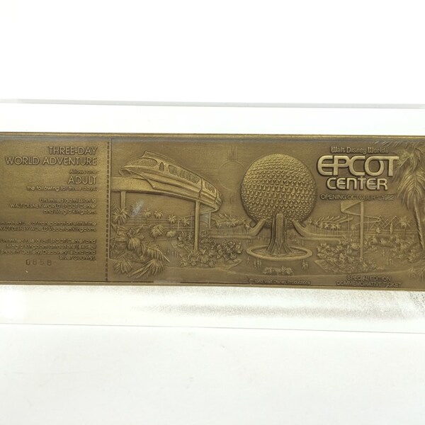 Epcot Center Ticket Etsy