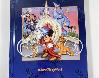 1995 Walt Disney World Twenty-Five Years Kingdom Editions Hardcover Book - Magic Kingdom, MGM, EPCOT, Disneyland, Euro Disneyland Paris