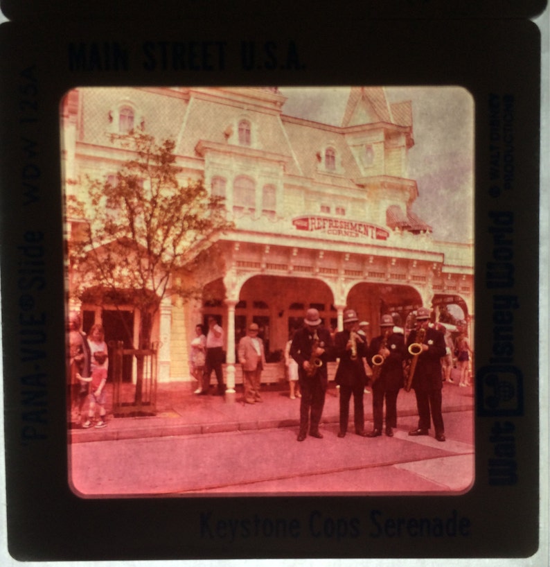 Walt Disney World Main Street U.S.A Pana-Vue Slides VintageRetro Disneyana New in Package Set of 5 Five USA