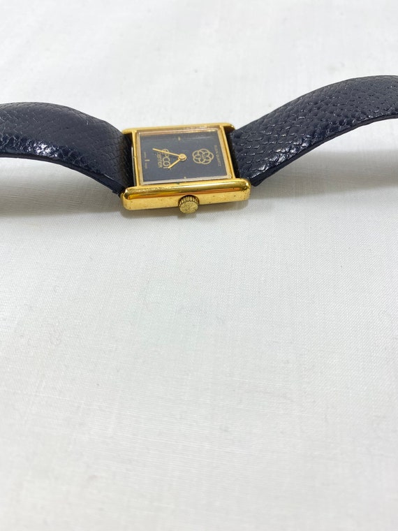 EPCOT Center Elgin Quartz Ladies Watch Black Leathe… Gem