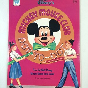 1957 Whitman Mickey Mouse Club Dot-To-Dot Coloring Book (Walt Disney, 1957)