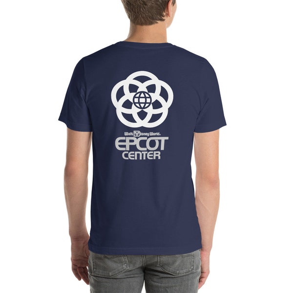 EPCOT Center Pavilion Logo Custom Printed Front and Back T-Shirt A Retrocot Original