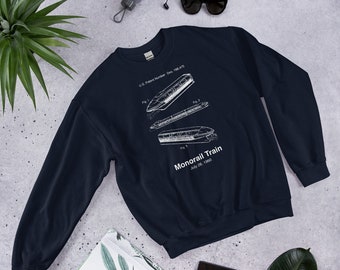 Monorail Shirt Patent Sweatshirt from Walt Disney World's Magic Kingdom and Disneyland's Tomorrowland - A Retrocot Original