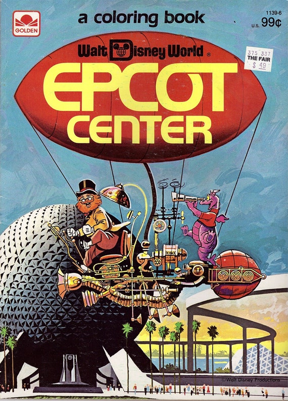 Download Epcot Center Coloring Book From 1983 Walt Disney World Pdf Etsy