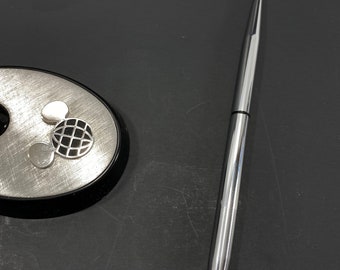 Anson Silver Pen With Mickey Mouse Ears World Logo From the