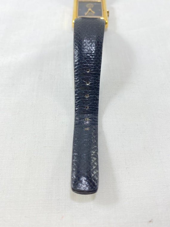 EPCOT Center Elgin Quartz Ladies Watch Black Leathe… Gem