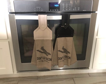 Mint green Hanging Kitchen towels print handmade with love Made in Texas Mint green Hanging Kitchen towels print handmade with love Made in Texas