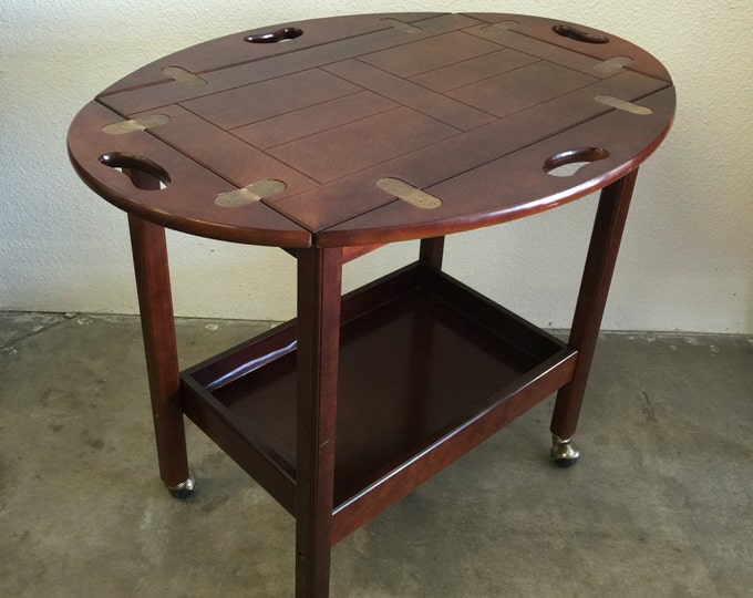 Bombay Company Butler Tray Table, Vintage Tea Cart, Serving Cart on