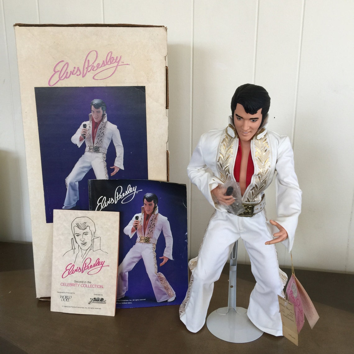 Vintage Supergold Elvis Presley Collectible Doll World Doll Etsy