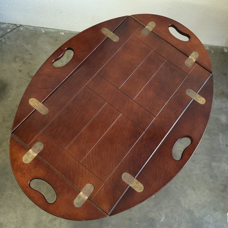 Bombay Company Butler Tray Table Vintage Tea Cart Serving Etsy