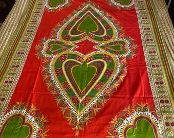 Kanga Fabric African Print Cloth Dutch Guaranteed Java Hollandais Uncut