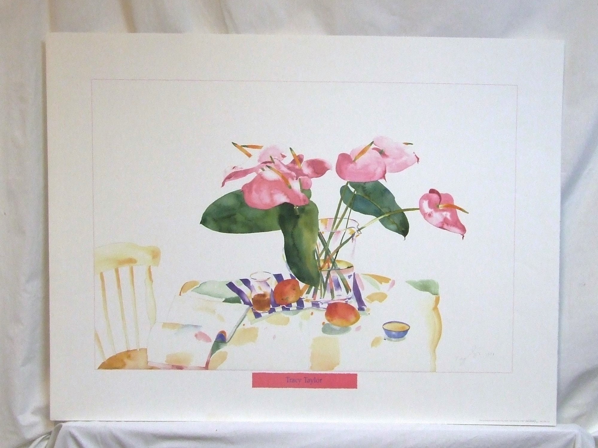 トレイシー テイラー オリジナル水彩画T. Taylor 色鮮やかな魚たち