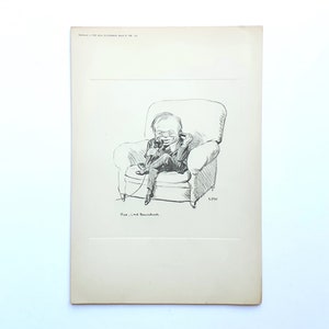 Caricatura política satírica de Lord Beaverbrook, David Low, New Statesman, marzo de 1926, historia política, regalo, periódico, editor, Daily Express, arte.