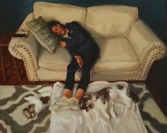 Original painting "Group nap"