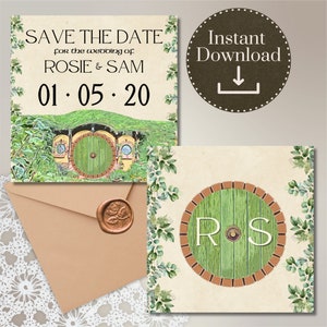 Personalisierte Shire Save the Date Printable