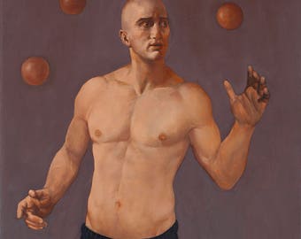 The Juggler Fine Art Giclée Print Male Nude