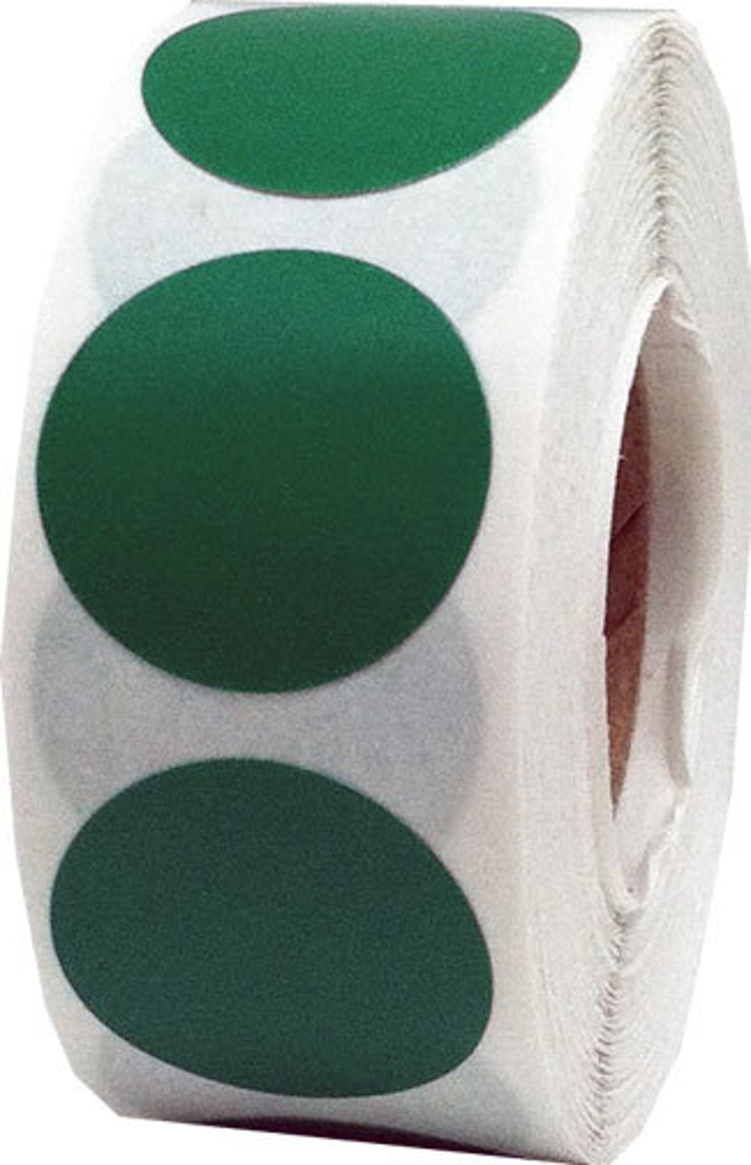 500 Green Dot Stickers 1 Inch Round Adhesive Labels Etsy