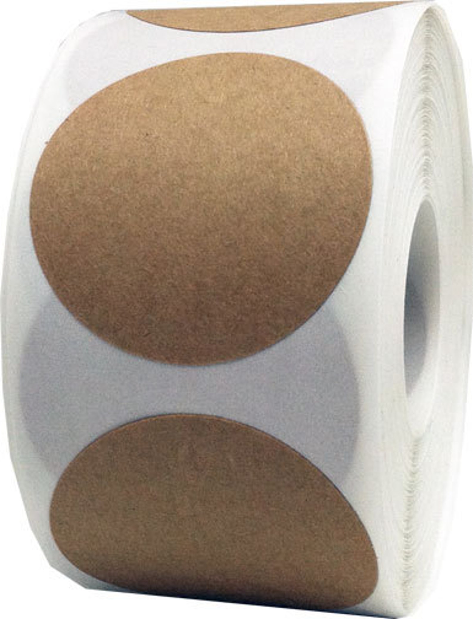 500 Natural Kraft Paper Adhesive Labels 2.5 Inch Round Etsy Canada