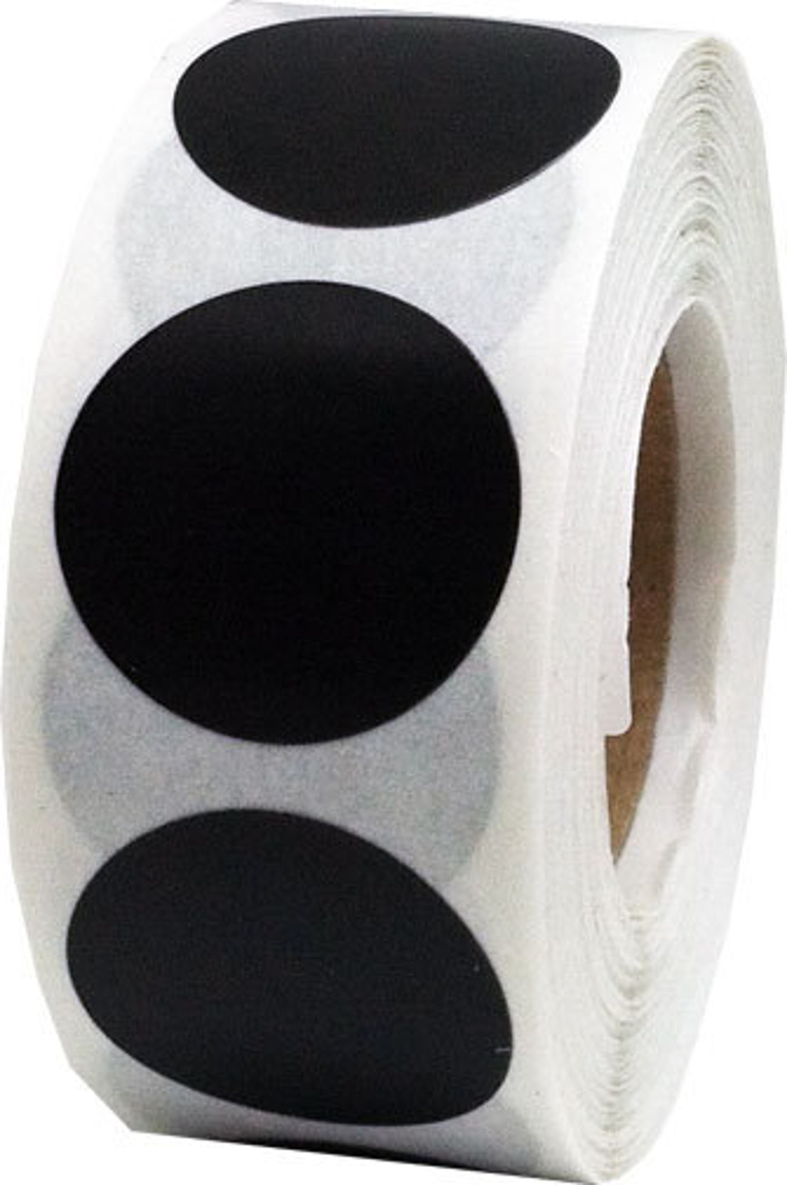 500 Black Dot Stickers 0.75 Inch Round Adhesive Labels Etsy