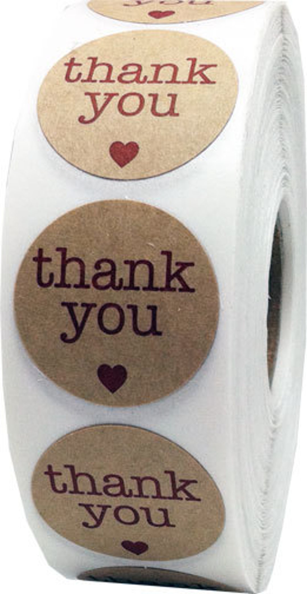500 Round Thank You Stickers 1 Inch Circle Stickers - Etsy