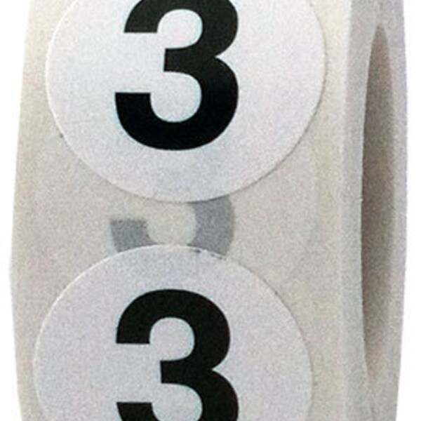 Number 3 Sticker - Etsy