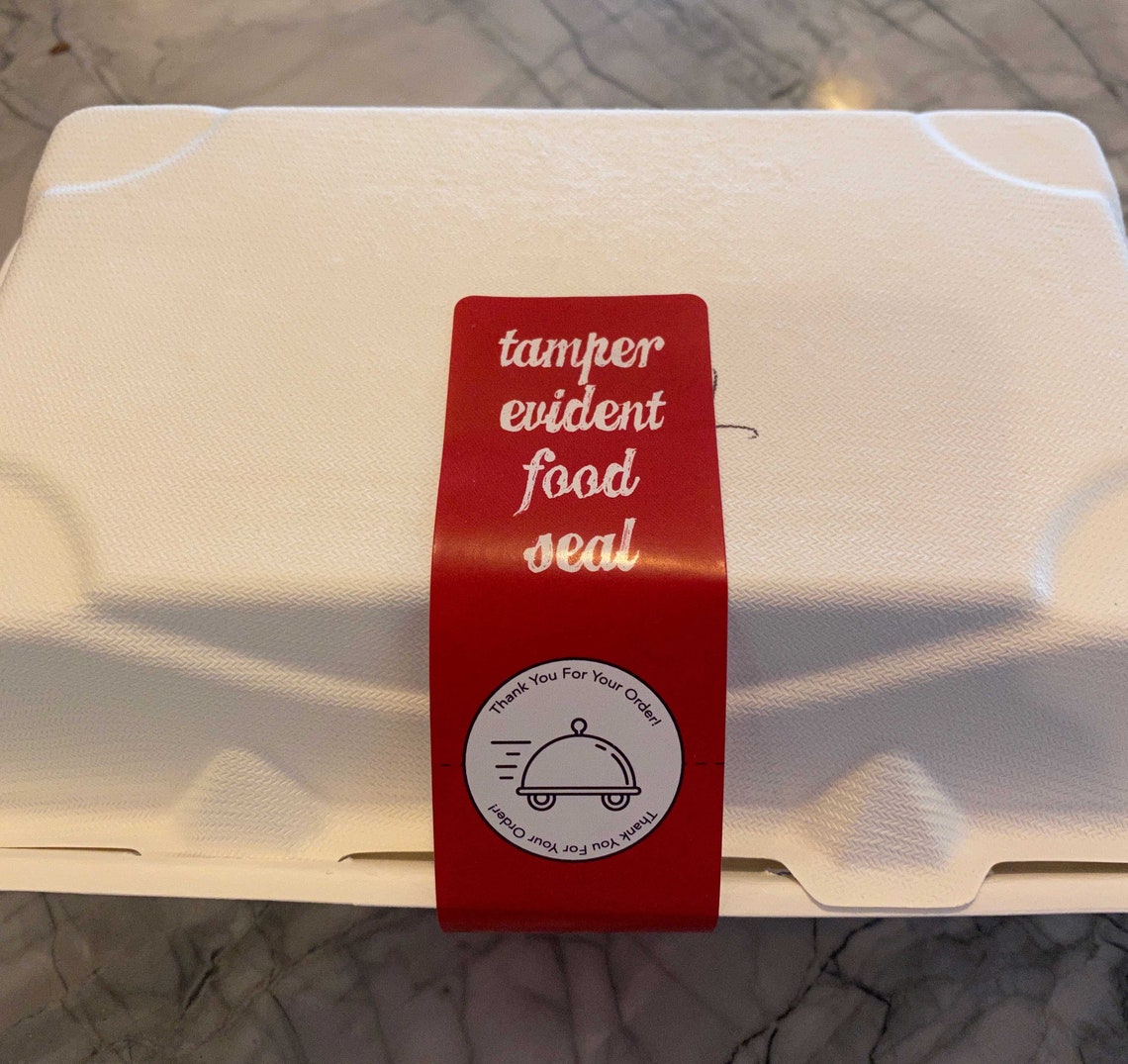 Tamper Evident Food Seals For Take Out Etsy