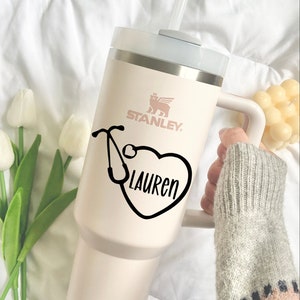 Custom Vinyl Decal | Personalized Stethoscope Sticker | Nursing Graduation Gift  | Medical Vinyl Decal