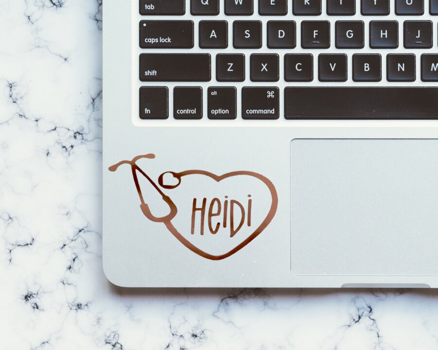 Custom Vinyl Decal | Personalized Stethoscope Sticker | Nursing Gradu…