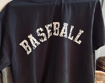 Custom Order for Beth:   Baseball Cropped T + Gameday cropped hoodie