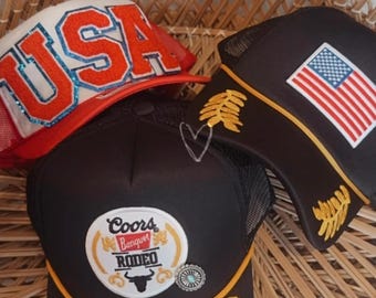 U S A RWB Chinelle Patch trucker hat