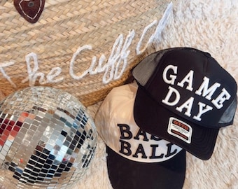 Custom Order:  Bold  live + love GAMEDAY  Trucker Hats
