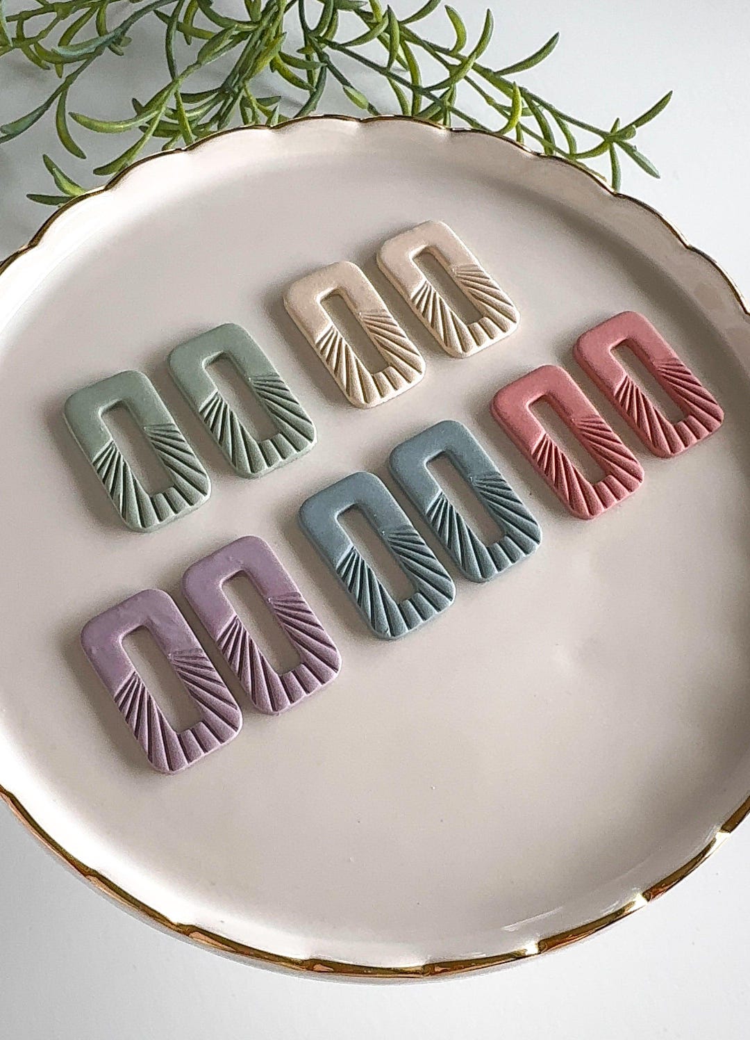 Brynn Clay Earring - Interchangeable Hoop Earring - Etsy