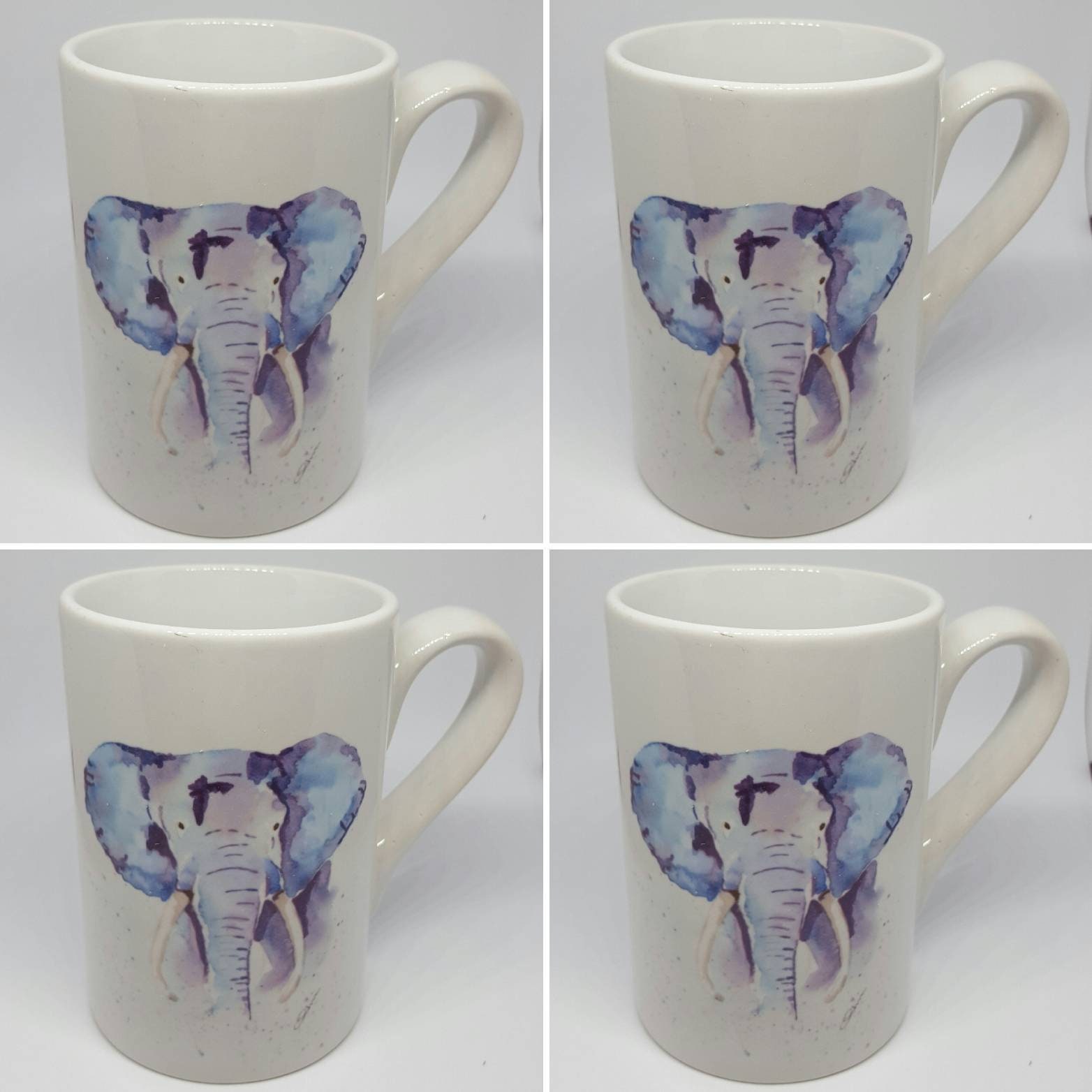 Elephant mugs. Mugs with elephants on Etsy