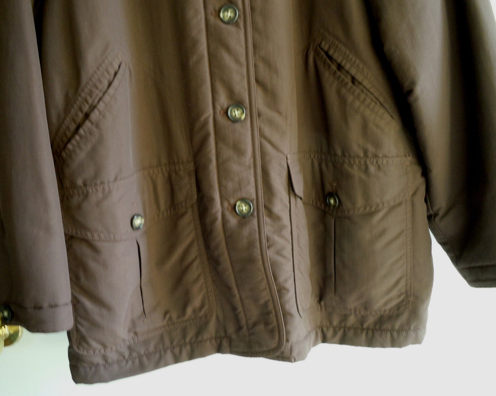 Vintage Lands End Jacket Brown Jacket 10/12 Field Jacket | Etsy