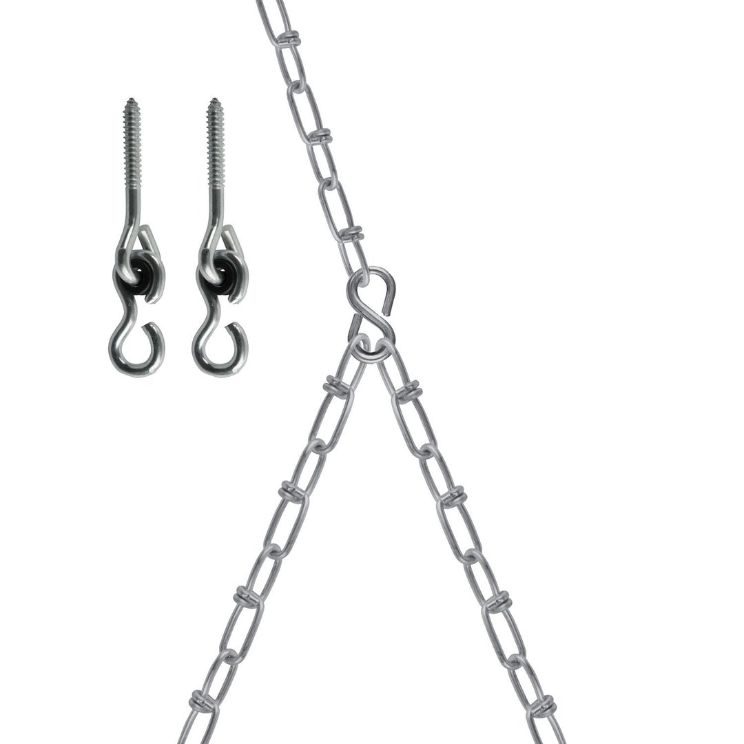 Deluxe Porch Swing Chain Kit Hardware Pack W Bearing Ceiling Hooks Etsy