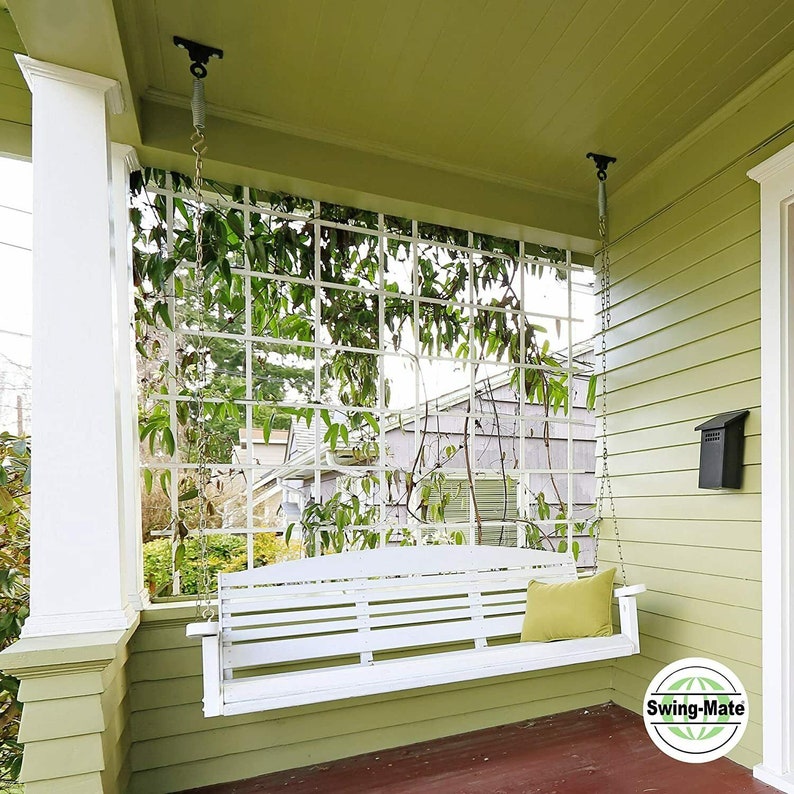 4pc Swingmate Classic Black Porch Swing Springs Hanging Kit Etsy