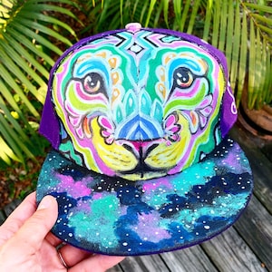Florida Dead Head Hand Painted Flat Brim Snapback Hat - Etsy display picture 3