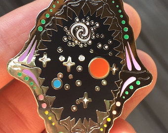 Shark Jaw Galaxy Enamel Pin: Save Our Seas Lapel Pin