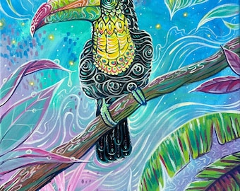 Tropical Toucan Canvas Print