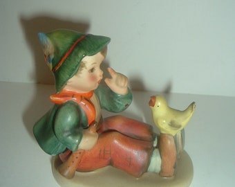 hummel ashtray boy with bird