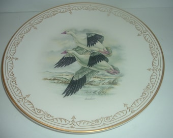 Boehm Water Bird Plate Ross' Geese