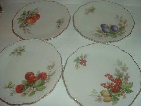 4 Bavaria Tirschenreuth Pasco Fruit Plates