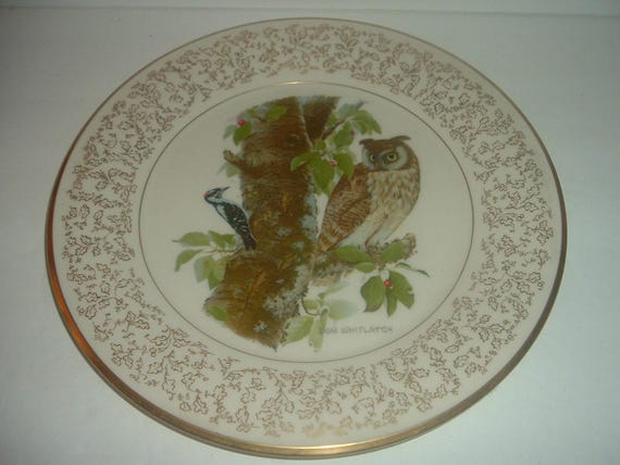 Gorham Long Eared Owl by Don Whitlatch Plate 1972