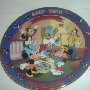 Disney Micky&#39;s Geburtstagsparty durch die Jahre PREMIUM Ausgabe Teller 1994