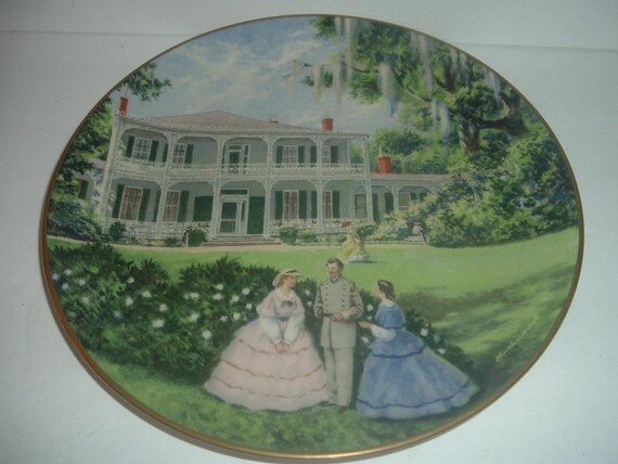 American Commemorative Council Elmscourt Plate for Gorham Southern Landmark Series 1977
