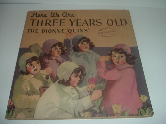 Dionne Quintuplets Quintland Souvenir Book 1937